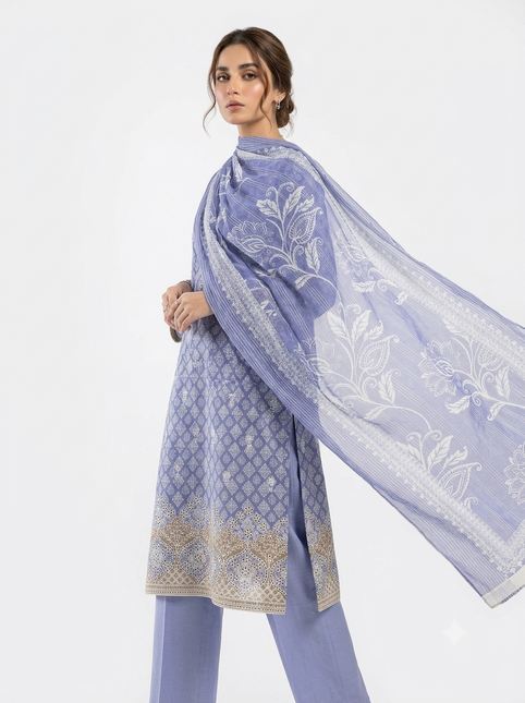 3 Piece Lawn Suit (Unstitched)