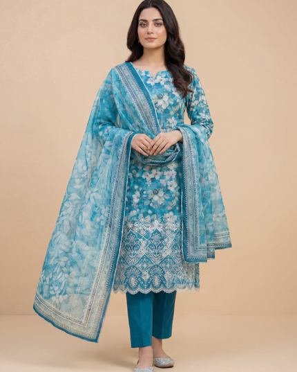 3 Piece Lawn Suit - Printed
