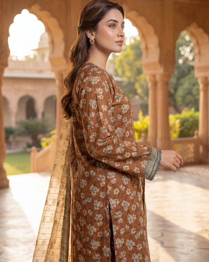 3 Piece Lawn Suit - Pret