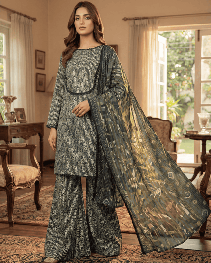 3 Piece Lawn Dress - Pret