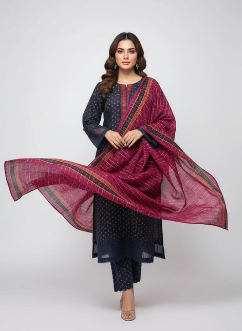 3 Piece Lawn Suit (Unstitched)